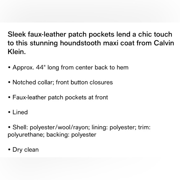 Calvin Klein Women's Double Breast Patch Pocket Jacket - Picture 8 of 8